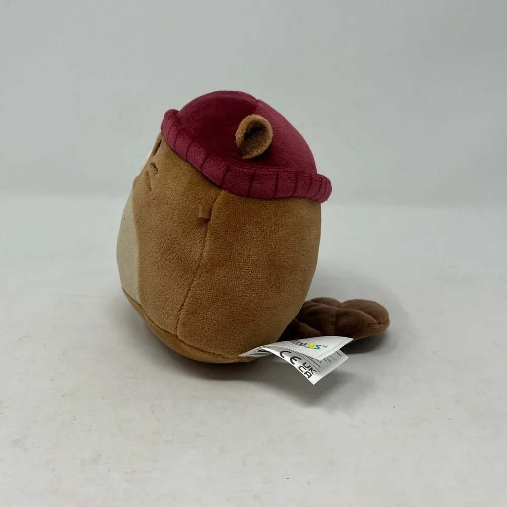 Squishmallows Chip the Beaver Wearing‎ Beanie Hat Plush Toy Stuffed Animal 5